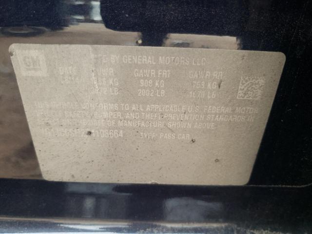 2015 CHEVROLET SONIC LT 1G1JC6SH2F4108664