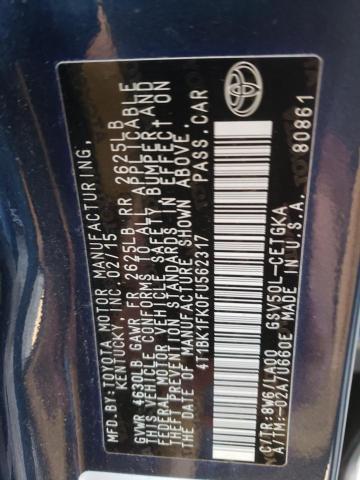 2015 TOYOTA CAMRY XSE - 4T1BK1FK0FU562317