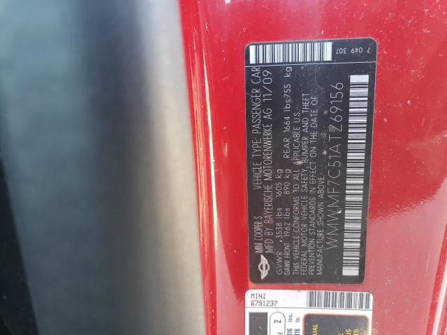 WMWMF7C51ATZ69156 Mini Cooper