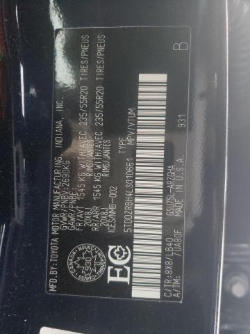 2020 TOYOTA HIGHLANDER - 5TDDZRBH4LS010661