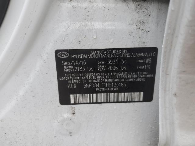 5NPD84LF1HH133186 Hyundai ELANTRA SE