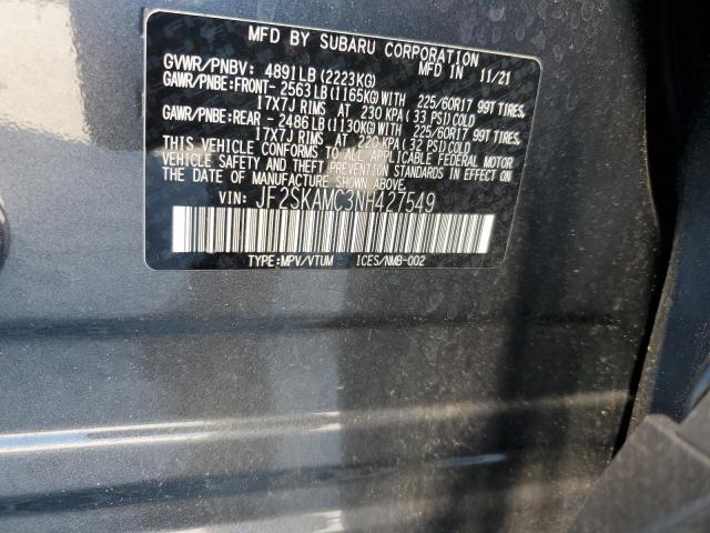 JF2SKAMC3NH427549 Subaru Forester