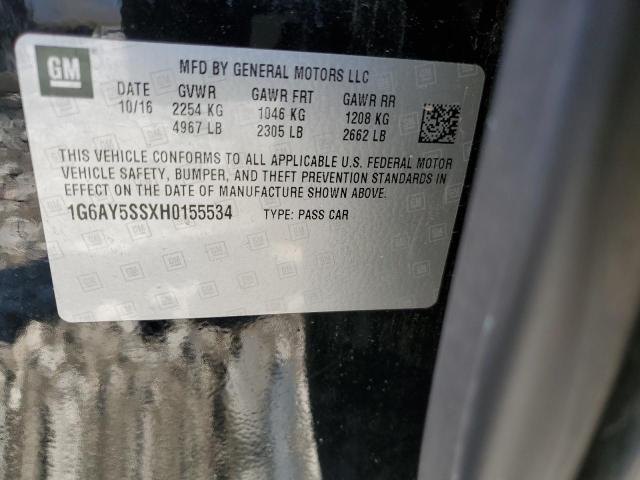 2017 CADILLAC CTS PREMIU - 1G6AY5SSXH0155534