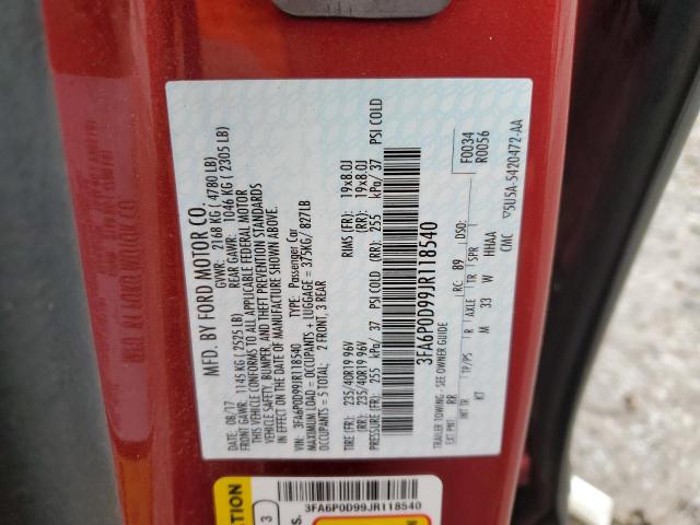 2018 FORD FUSION TIT 3FA6P0D99JR118540