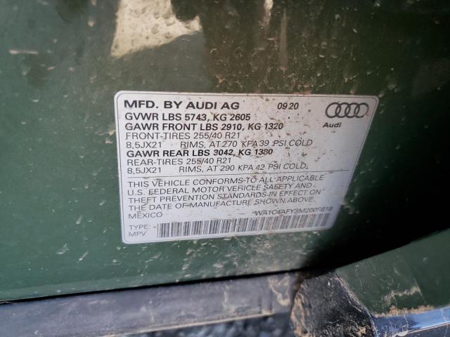2021 AUDI SQ5 PRESTI WA1C4AFY3M2008618