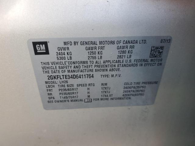 2GKFLTE34D6411764 GMC Terrain Sle