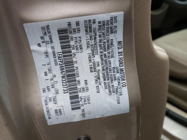 2007 FORD FOCUS ZX4 VIN: 1FAFP34N47W322733