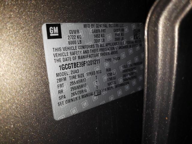 2015 CHEVROLET COLORADO L - 1GCGTBE39F1201211