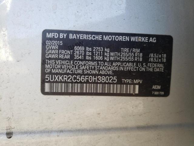 5UXKR2C56F0H38025 2015 BMW X5, photo no. 12