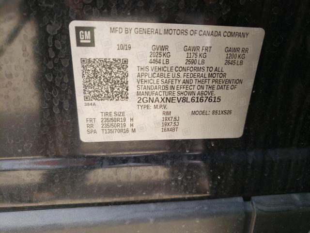 2020 CHEVROLET EQUINOX PR - 2GNAXNEV8L6167615