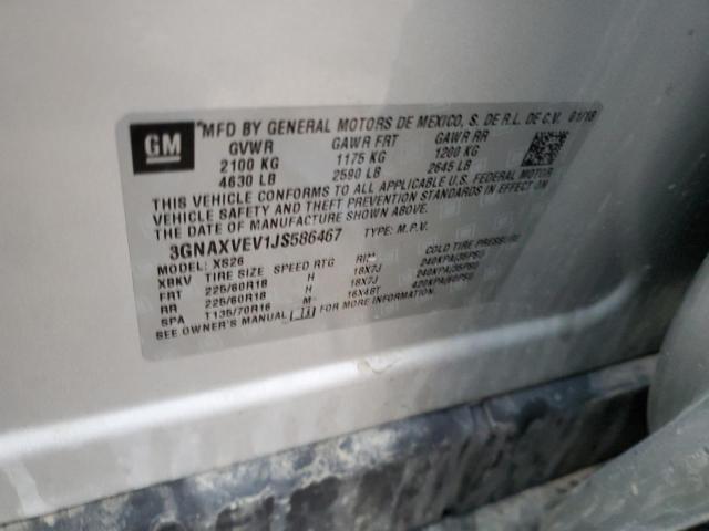 2018 CHEVROLET EQUINOX PR - 3GNAXVEV1JS586467
