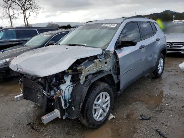 Salvage cars for sale from Copart San Martin, CA: 2017 Jeep Compass SP
