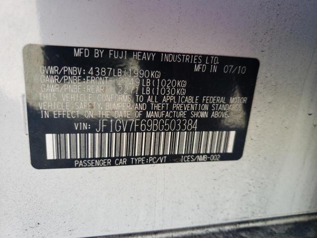 JF1GV7F69BG503384 Subaru Impreza Wrx