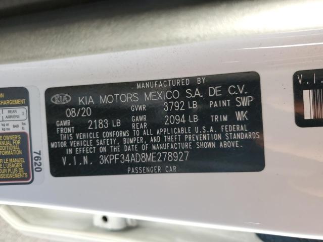 2021 KIA FORTE GT L - 3KPF34AD8ME278927