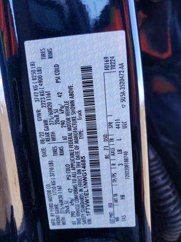 2022 FORD F150 LIGHT 1FTVW1EL1NWG14685