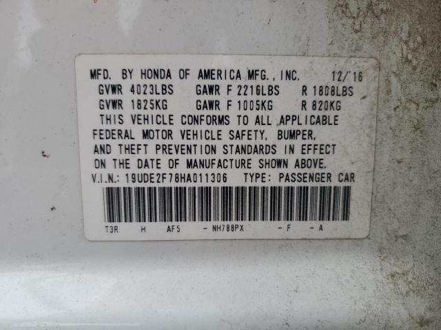 19UDE2F78HA011306 Acura Ilx Premium Tech