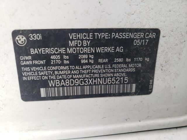 WBA8D9G3XHNU65215 BMW 330 XI
