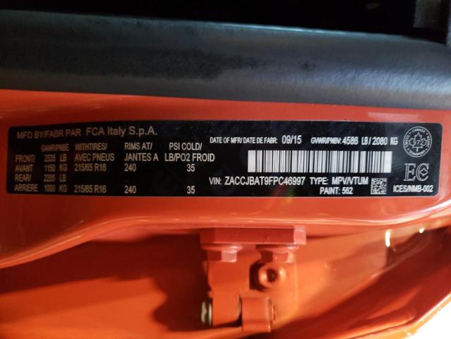 ZACCJBAT9FPC46997 Jeep Renegade Sport
