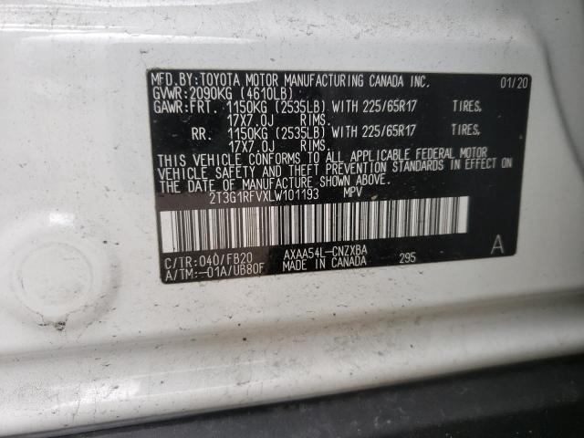 2020 TOYOTA RAV4 LE - 2T3G1RFVXLW101193