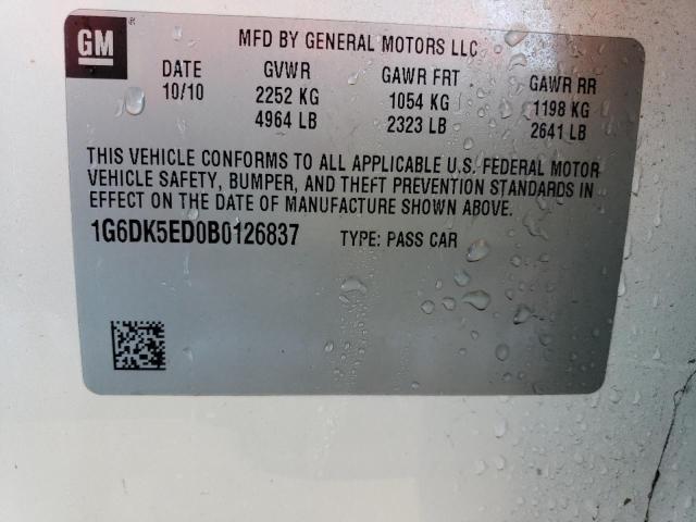 1G6DK5ED0B0126837 Cadillac CTS