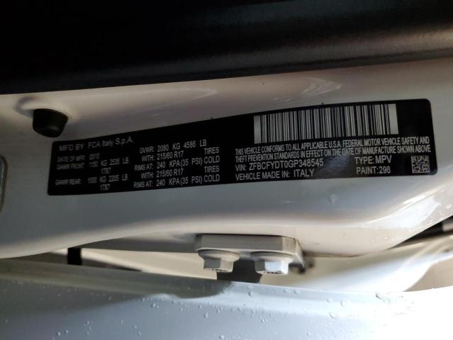 ZFBCFYDT0GP348545 Fiat 500