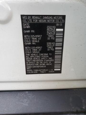 KNMAT2MV9GP596031 Nissan ROGUE S