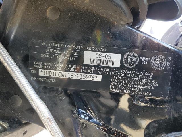 2006 HARLEY-DAVIDSON ULTRA CLAS 1HD1FCW116Y615976