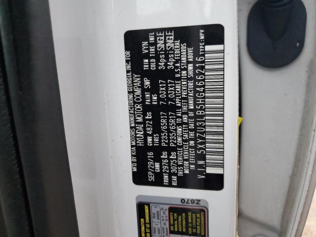 2017 HYUNDAI SANTA FE S - 5XYZU3LB5HG466216