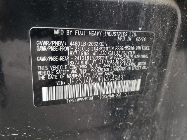 2015 SUBARU FORESTER 2 - JF2SJAWC0FH404943