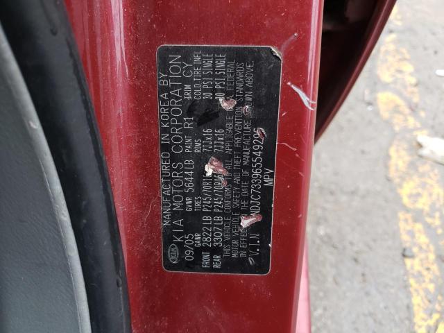 KNDJC733965549296 KIA SORENTO EX