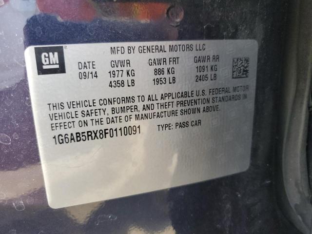 2015 CADILLAC ATS LUXURY - 1G6AB5RX8F0110091