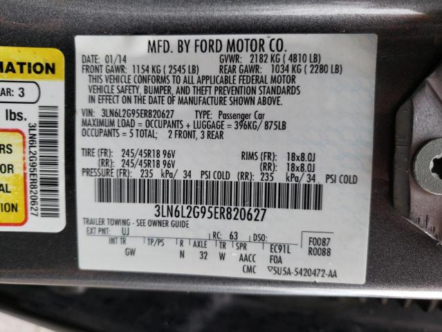3LN6L2G95ER820627 Lincoln MKZ