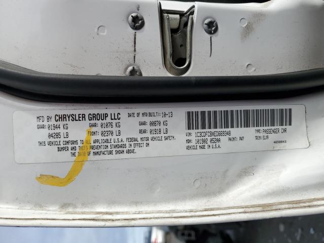 1C3CDFCBXED669348 Dodge Dart Limited