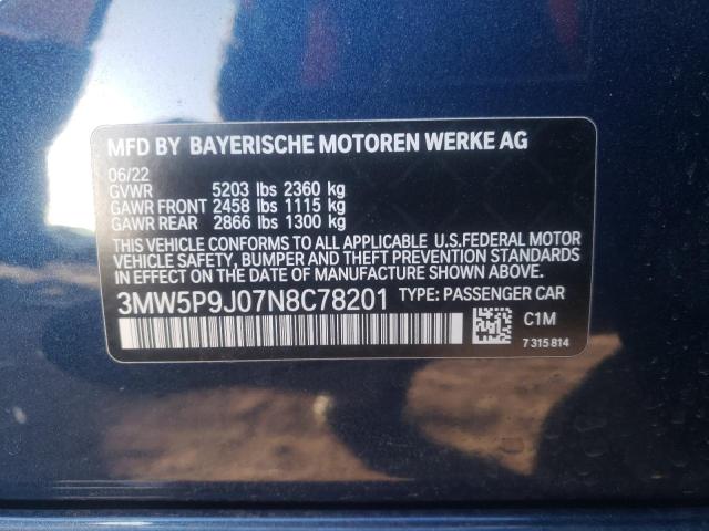 2022 BMW 330XE 3MW5P9J07N8C78201