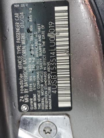 4USBT53514LU07019 BMW Z4