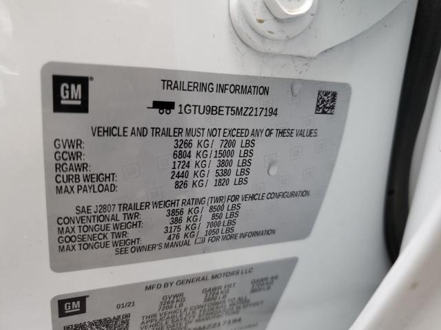 1GTU9BET5MZ217194 GMC Sierra K1500 Sle