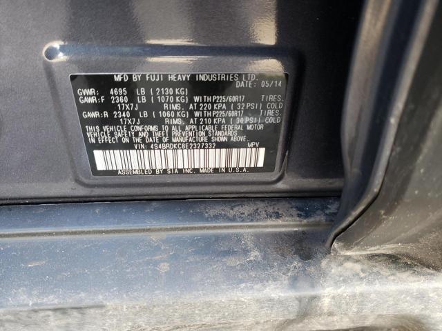 4S4BRDKC8E2327332 Subaru Outback 3.6r Limited