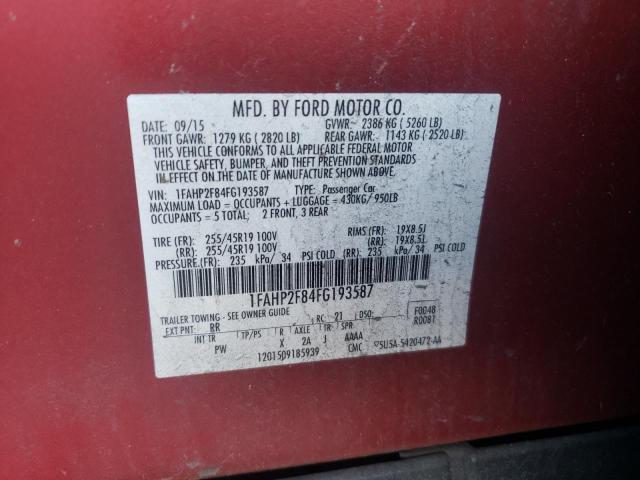 2015 FORD TAURUS LIM - 1FAHP2F84FG193587