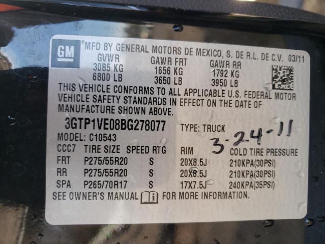 3GTP1VE08BG278077 GMC Sierra C1500 Sle