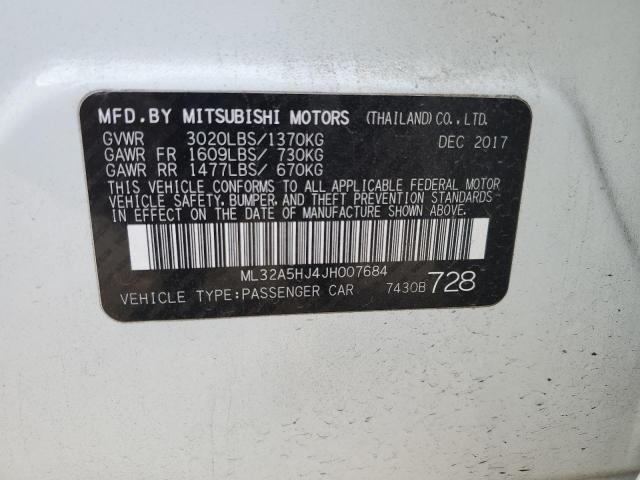 2018 MITSUBISHI MIRAGE GT ML32A5HJ4JH007684