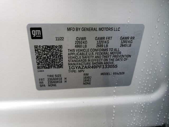 1GYAZAR49PF133055 Cadillac Xt4 Luxury