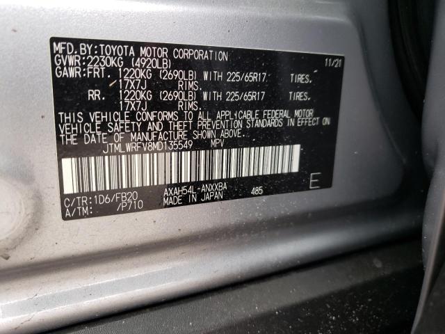 2021 TOYOTA RAV4 LE - JTMLWRFV8MD135549