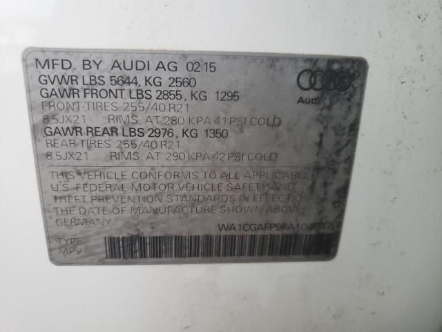 2015 AUDI SQ5 PREMIU WA1CGAFP9FA104647