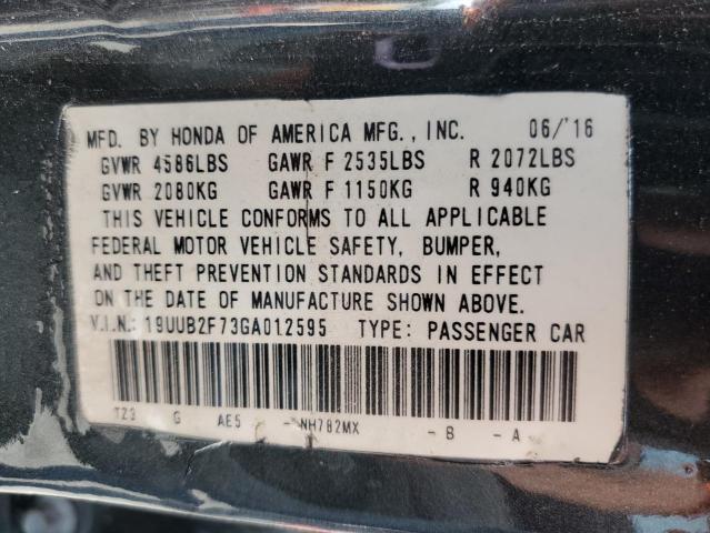 19UUB2F73GA012595 Acura Tlx Advance