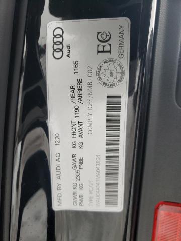 2021 AUDI S4 PRESTIG WAUC4AF41MA043504