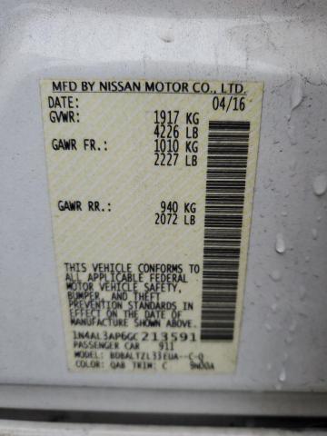2016 NISSAN ALTIMA 2.5 - 1N4AL3AP6GC213591