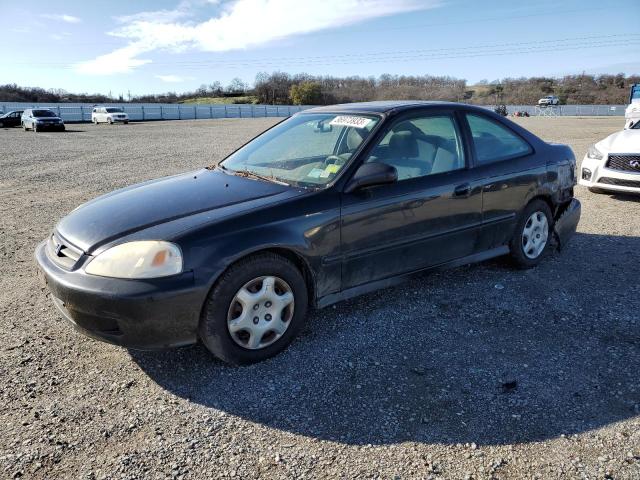 Salvage cars for sale from Copart Anderson, CA: 1999 Honda Civic EX