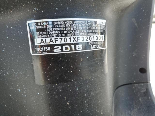 2015 HONDA NCH50 LALAF701XF3201001