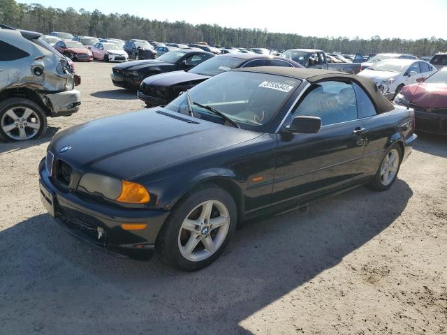 Salvage cars for sale from Copart Harleyville, SC: 2002 BMW 325 CI