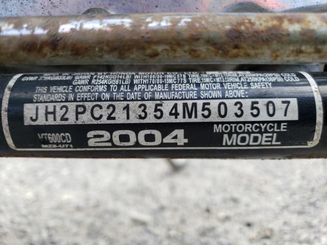 2004 HONDA SHADOW JH2PC21354M503507